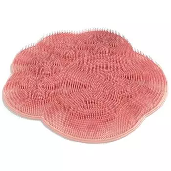 Efficient Cleaning Back Massage Cleaning Brush Wall Mounted Exfoliating Brush Mat Spa