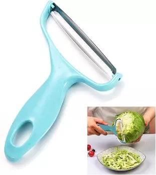 Egetablepotato Fruit Peeler Cabbage Cutting Machine Shredded Kitchen Stainless Steel Peeling Knife Gadget Shredded Cabbage синий