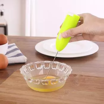 Электрический вспениватель молока для яиц, бытовой небольшой миксер, руководство по приготовлению кофе, капучино, крема, пены, взбиватель для яиц, кухонный венчик чёрный