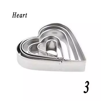 Egg Cake Cutter Heart&Star Shape Pastry Cooking Tools Biscuit Moulds Cookie Cutter Baking Mold Heart