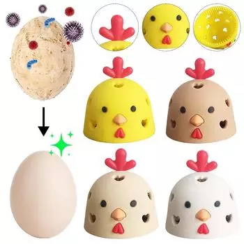 Egg Cleaning Brush Kitchen Tool Silicone Egg Scrubber Easy To Clean Chicken Egg Cleaner Reusable Cleaning Tool for Fresh Eggs