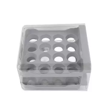 Egg Drawer Double Layer Toxic Free Transparent Thicken Large Capacity Egg Storage Box with Handle