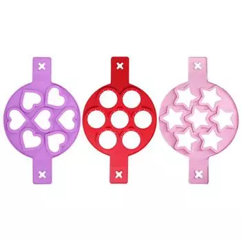 Egg Pancake Maker Nonstick Cooking Tool Round Heart Pancake Maker Egg Cooker Pan Flip Eggs Ring Mold Kitchen Baking Omelet Mould