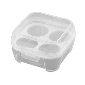 Eggs Box Case Shockproof Egg Holder Kitchen Container Camping Gear (4 Grids)
