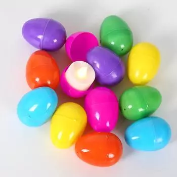 Eggs Whimsical Easter Beautifully Designed Plastic Eggs For Colorful Holiday Decorations Set Of 12 No Light Egg