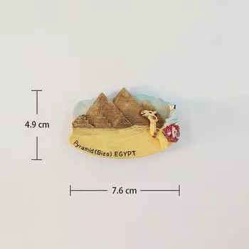 Египет пустыня Пирамида 3D Стереоскопические достопримечательности Туризм Сувениры Смола живопись Декорация дом Магниты на холодильник