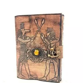 Египет Тема Кожаный Журнал Ручной Работы Блокнот Путешествия Дневник Ежедневный Блокнот 7 X 5 IN коричневый