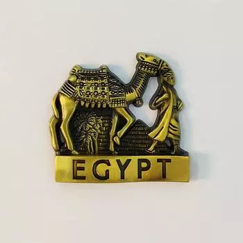 Египет верблюд Пирамида 3D Стереоскопические Туристические сувениры Металлическое украшение для дома Магниты на холодильник