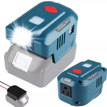 EID 150 Вт Инвертор Makita Адаптер преобразования Makita 18 В 150 Вт Защита напряжения Энергосберегающий инвертор Makita Совместимый светодиод Makita 18 В в комплекте синий