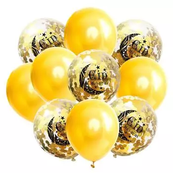 Воздушные шары на Ид Мубарак, украшение на Ид, наклейка, баннер, гелиевый шар, Рамадан Мубарак, мусульманский исламский фестиваль, вечеринка, украшения своими руками