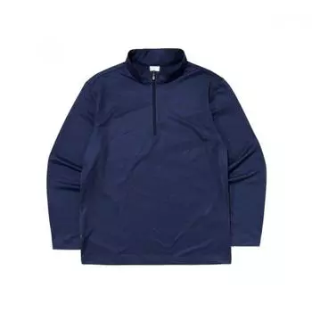 [eider] Men S Jacquard L Long SLeeve Zip Up T ShirT Dmp231n6 Sea/XL