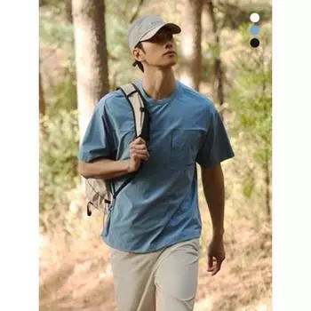 Eider Мужская футболка S On The Lock Hybrid с короткими рукавами и круглым вырезом Dmm23202 Black/M