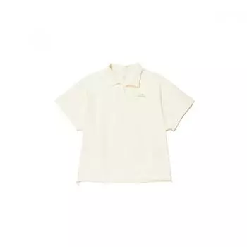 Eider Одежда Jang WOn Young Women S On The Lock с открытым воротом и короткими рукавами Polo T ShirT Dwm242194w DARK VANILLA/M