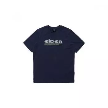[eider] Slover Round T shirT Dms22282 Navy/XXL