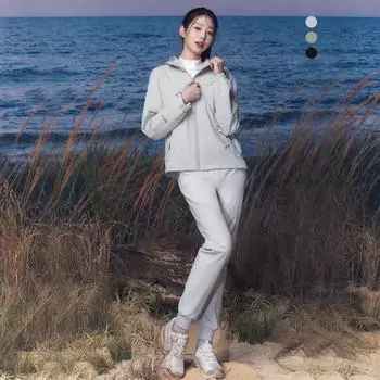 Eider Wear Jang Won Young Women S Windlock Banding Jogger PantS Dwu23304 URBAN KHAKI/67