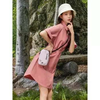 [eider] Wear Jang Won Young Women S Cordura Shirt dreSS Dwm23451p3 Indian Pink/S