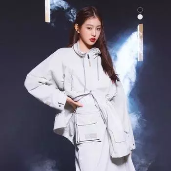 Eider Wear Jang Won Young Женская ветрозащитная куртка Cordura Dwu22141 Light Grey/M