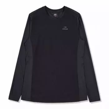 [eider] Women S Kaiden Ice Long Sleeve Round T ShirT Dwp22202z1 Black/S