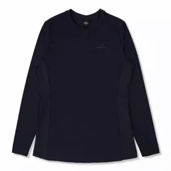 [eider] Women S Kaiden Ice Long Sleeve Round T ShirT Dwp22202n4 Navy/S