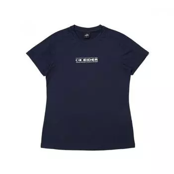 [eider] Women S Pop TwiSTing ShorT Sleeve Round T ShirT Dwm24292 Navy/S