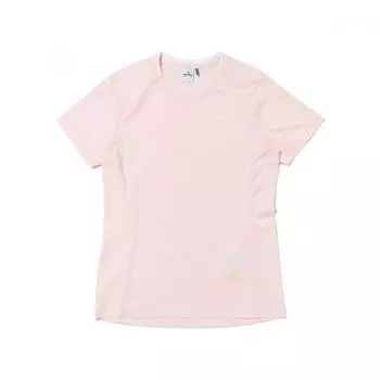 [eider] Women S Pop Waffle baSic Round ShorT Sleeve T ShirT Dwm232968p Peach/S