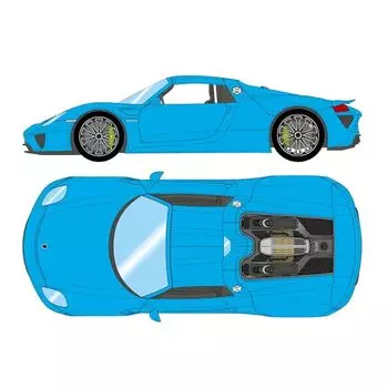 EIDOLON 1/18 porsche 918 spider 2011 riviera blue Готовый продукт