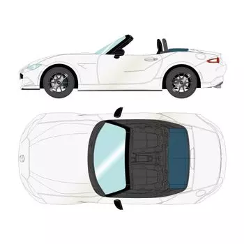 EIDOLON 1/43 mazda родстер (Северная Дакота) 990S 2022 снежинка белый жемчуг слюда Готовый продукт