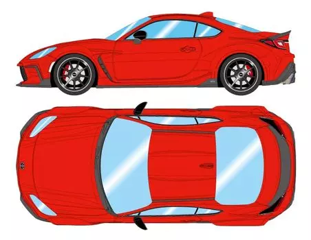 EIDOLON GR86 Wide Body 2022 Spark Red Готовый продукт 1/43 Tom s