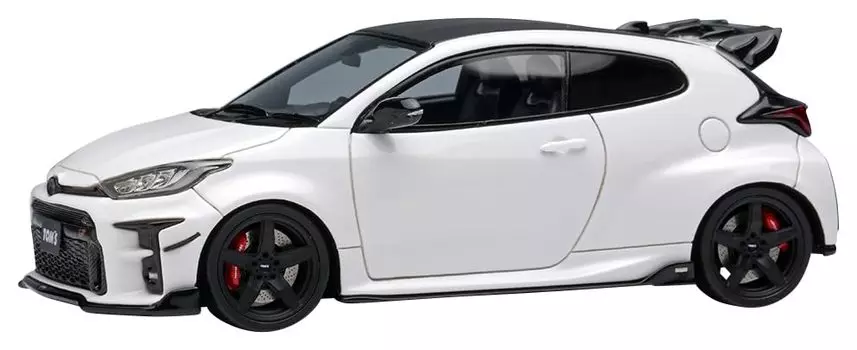 EIDOLON GR Yaris 2021 Super White 2 Completed Product 1/43 TOM S