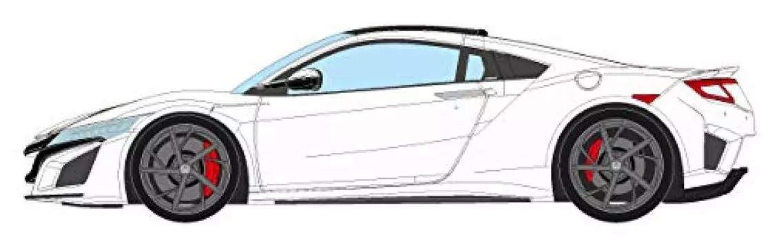 EIDOLON Honda NSX 2016 130R White Finished Product 1/43 (NC1)