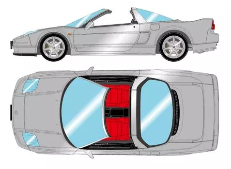 EIDOLON Honda NSX Type T 2001 Sebring Silver Metallic Готовый продукт 1/43 (NA2)