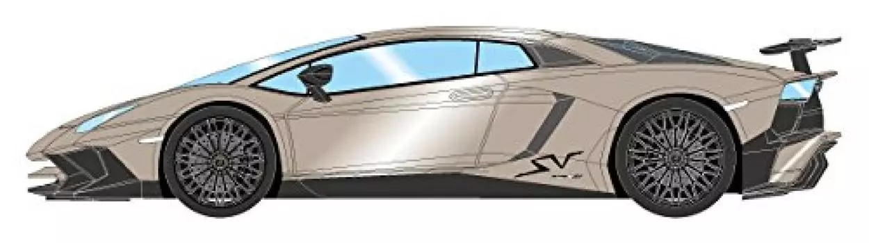 EIDOLON Lamborghini Aventador SV 2015 with Engine Champagne Gold Small Black SV Logo Finished Product 1/43 LP750-4 чёрный