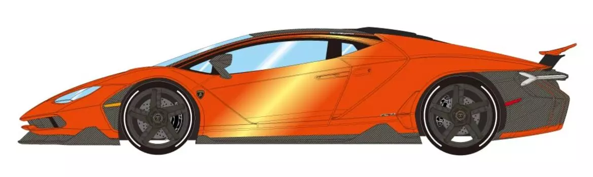EIDOLON Lamborghini Centenario 2016 Rear Wing Up Aranchi Offoco Finished Product 1/43 LP770-4