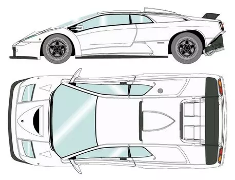 EIDOLON Lamborghini Diablo GT 1999 Белый Готовый продукт 1/43