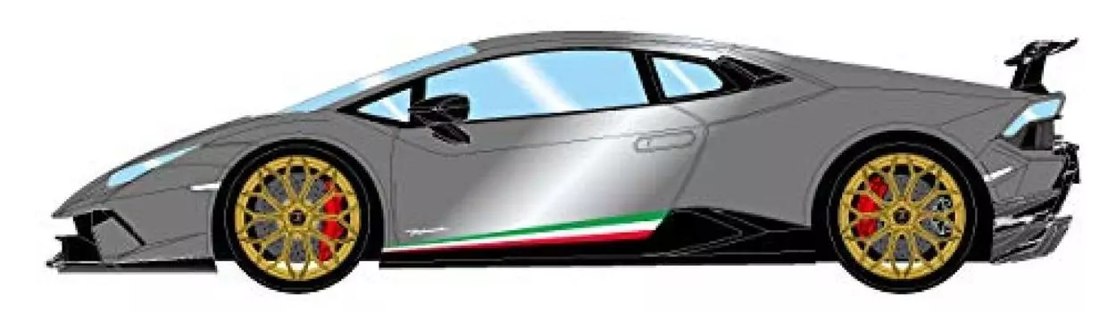 EIDOLON Lamborghini Huracan Performante 2017 Matte Gray Metallic Finished Product 1/43 белый