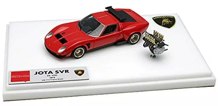 EIDOLON Lamborghini Jota SVR 1975 с двигателем V12 Завершенный продукт EM171SP 1/43 #3781 белый