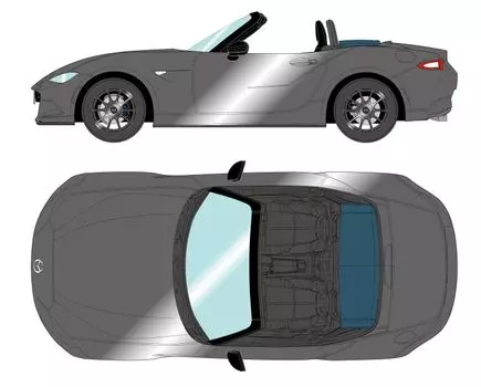 EIDOLON Mazda Roadster 990S 2022 Машина Серый Металлик Готовый Продукт 1/43 (Северная Дакота)