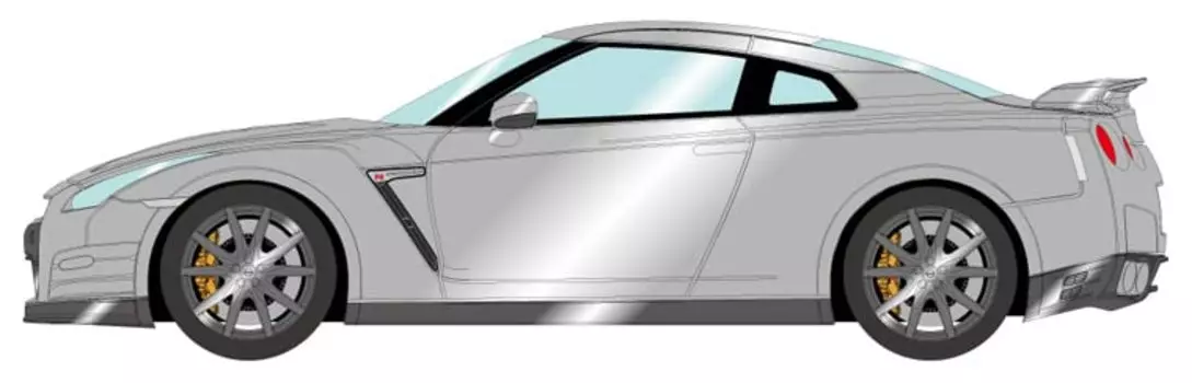 EIDOLON Nissan 2014 Ultimate Metal Silver Готовый продукт 1/43 GT-R (Премиум-издание)