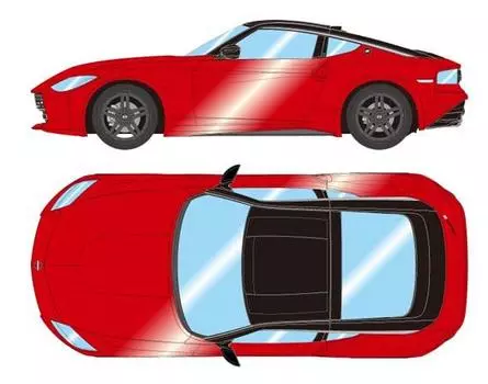 EIDOLON Nissan Fairlady Z 2023 Carmine Black Finished Product 1/43 (RZ34) (JP) Red/Super
