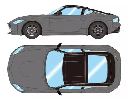 EIDOLON Nissan Fairlady Z 2023 Stealth Black Готовый продукт 1/43 (РЗ34) (Япония) Серый/Супер чёрный