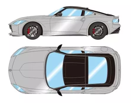 EIDOLON Nissan Fairlady Z Version ST 2023 Brilliant Black Finished Product 1/43 (Япония) Серебро/Супер