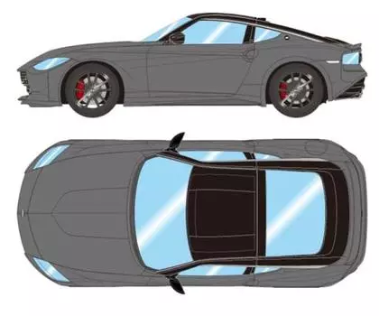 EIDOLON Nissan Fairlady Z Version ST 2023 Stealth Black Готовый продукт EM647D 1/43 (Япония) Серый/Супер