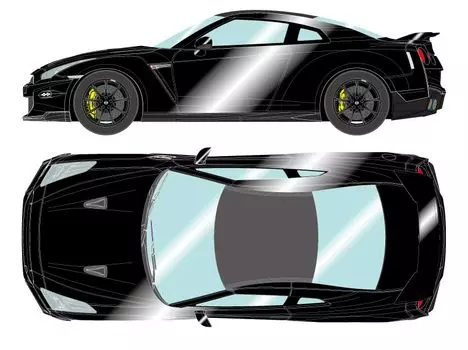 EIDOLON Nissan Track edition, разработанный NISMO 2024 Meteor Flake Black Pearl Готовый продукт 1/18 GT-R T-spec