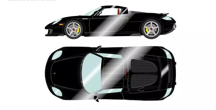 EIDOLON Porsche Carrera GT 2004 Базальтовый черный металлик Готовый продукт 1/18