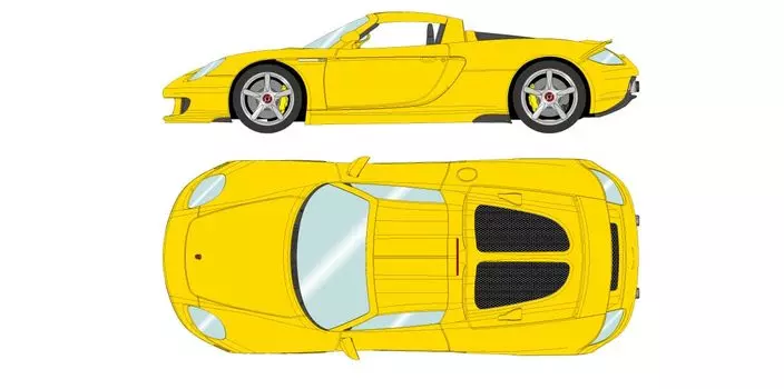 EIDOLON Porsche Carrera GT 2004 Speed Yellow Готовый продукт 1/18
