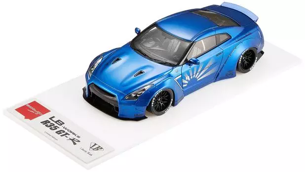 EIDOLON R35 Duck Tail Candy Blue Limited Готовый продукт 1/43 LBWORKS GT-R ver. синий