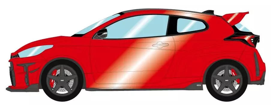 EIDOLON TMS GR Yaris 2021 Emotional Red 2 Завершенный продукт 1/18