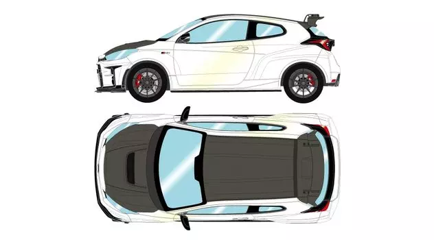 EIDOLON Toyota GRMN Yaris Circuit Package 2022 Platinum White Pearl Mica Готовый продукт 1/43