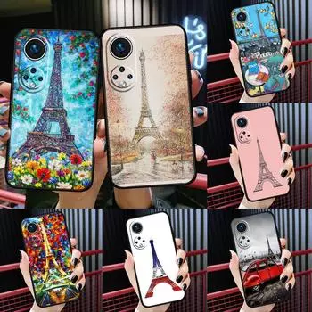 Eiffel Tower Paris Cover For Honor 50 Lite Case For Huawei P20 P30 P40 Pro Nova 9 5T P Smart 2021 8X 9X 10i Huawei P50 Pro