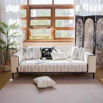 EIFLOY-стильный чехол для дивана из шенилла, подушка для дивана на 3 места, защита от царапин от кошек, нескользящий чехол для стула для гостиной 70x70